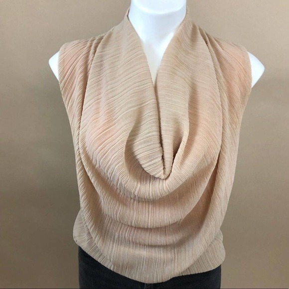 Dorin Frankfurt Tops - Dorin Frankfurt Cowl Neck Layered Top
